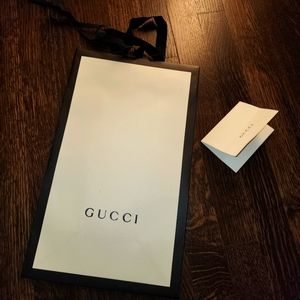 Authentic Gucci Store shoe Shopping Bag